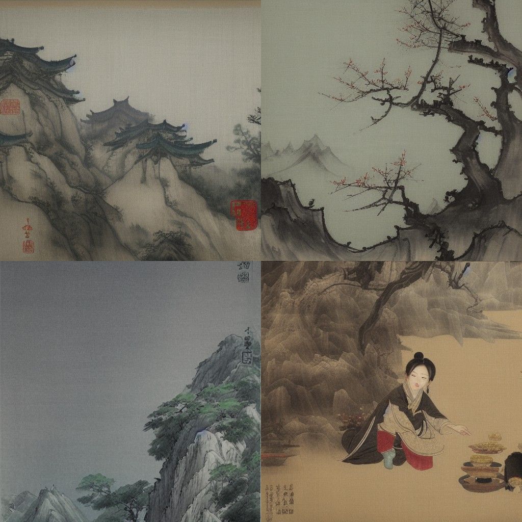 Abstract Portrait with Textured Brushstrokes