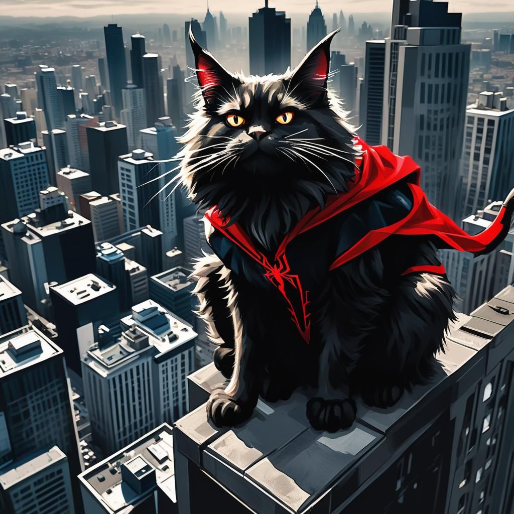 Animal superheroes DC, cat superhero spider cat