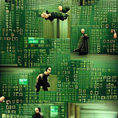 Matrix-Inspired Digital Code Stream