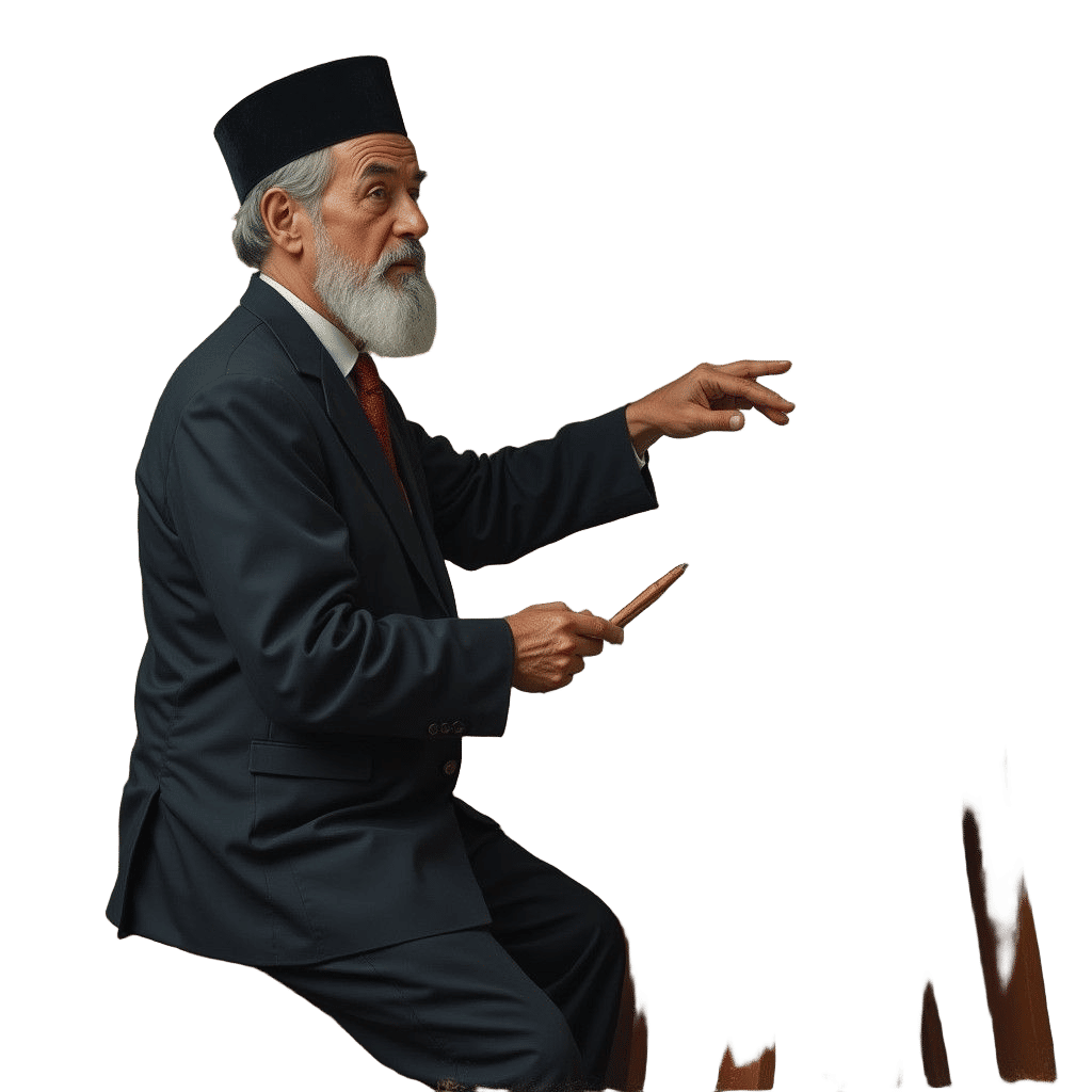 Teacher Pointing: Portrait of an Educator