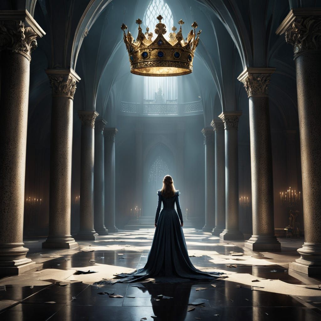 A Fallen Monarch in a Forgotten Throne Room