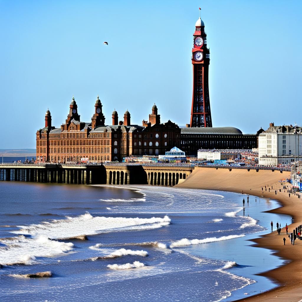 The Fat Man Departs Blackpool: An AI Interpretation