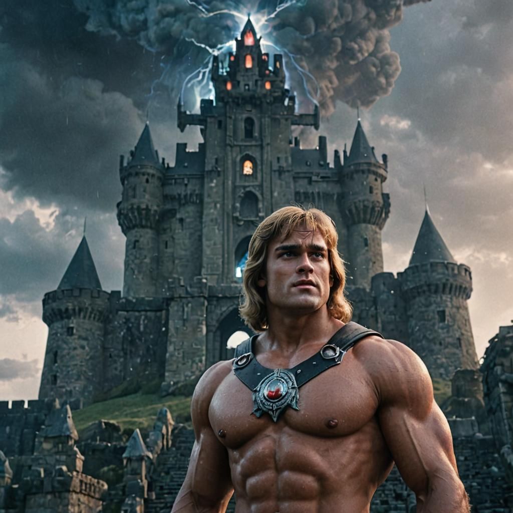 Hero Transforms at Castle Grayskull: Cinematic Film Still