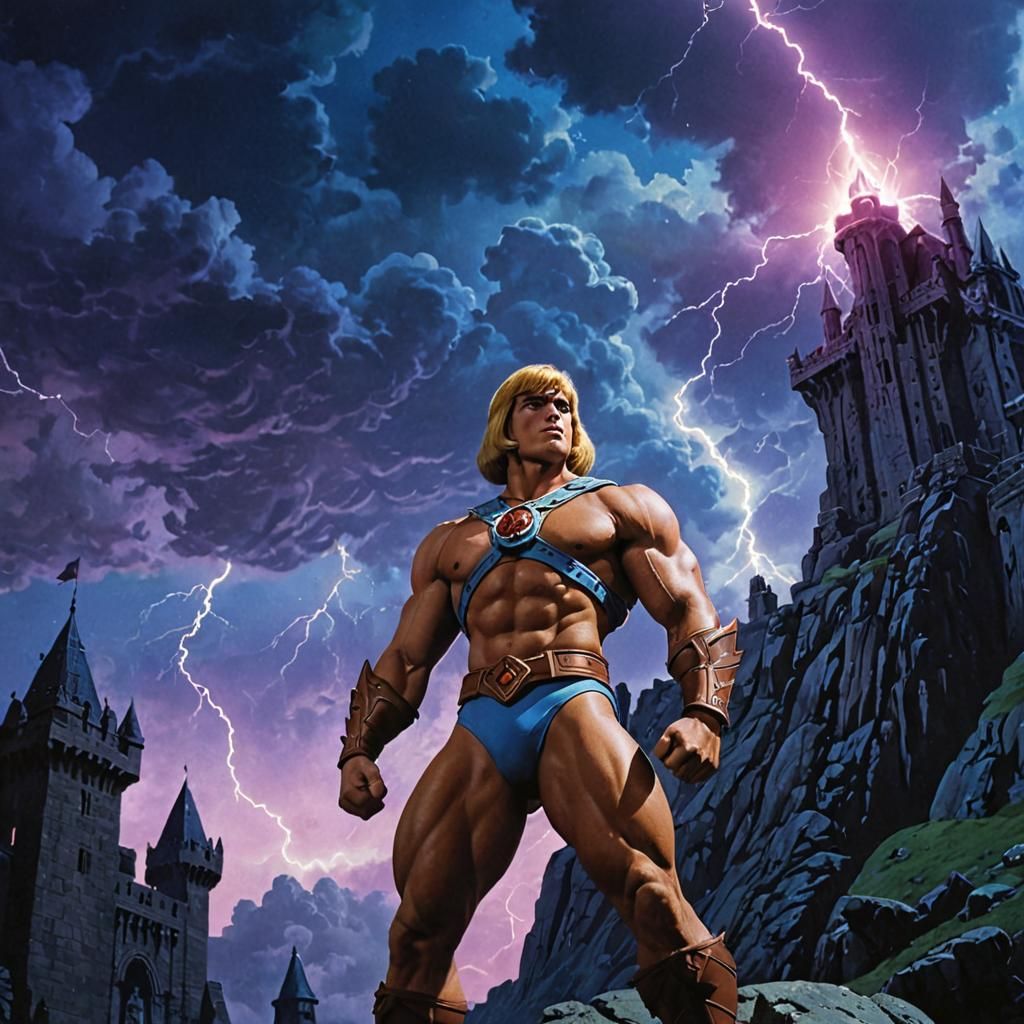 He-Man Transforms Before Castle Grayskull: Cinematic Film St...