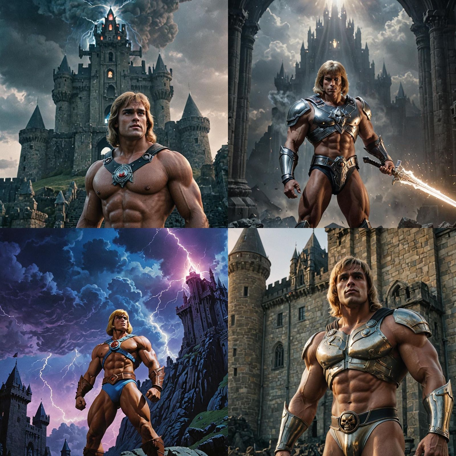 He-Man Transformation at Castle Grayskull: Cinematic Still