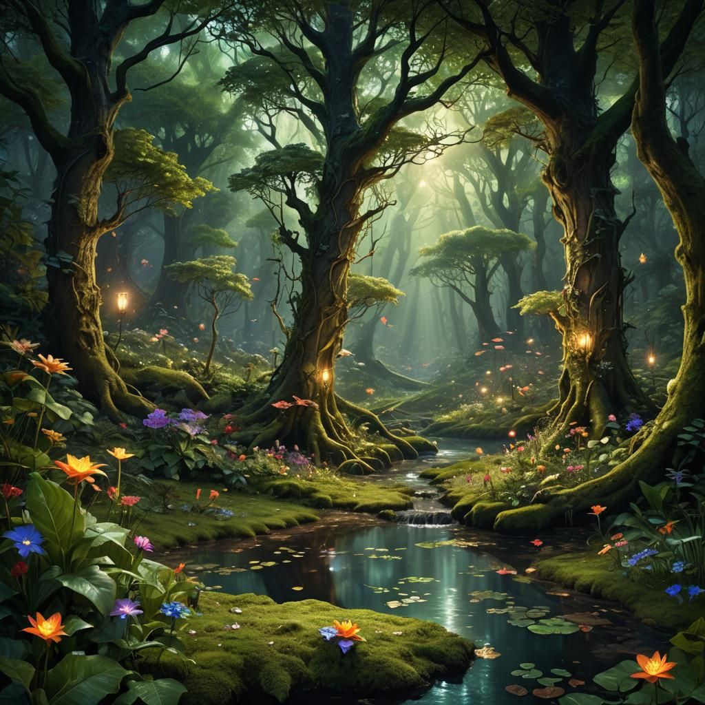 fantasy forest glade