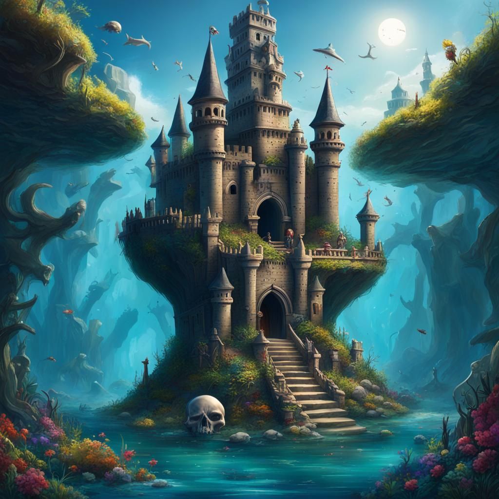 Vibrant Underwater Adventure Game Overworld