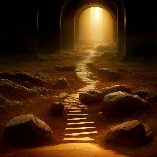 Ancient Face Amidst Storms: Cinematic Portrait