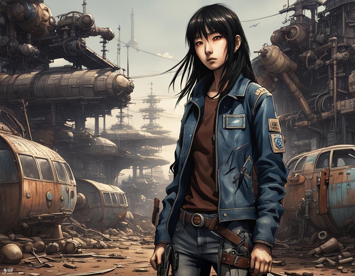 Sci-Fi Gunfighter in Post-Nuclear Wasteland