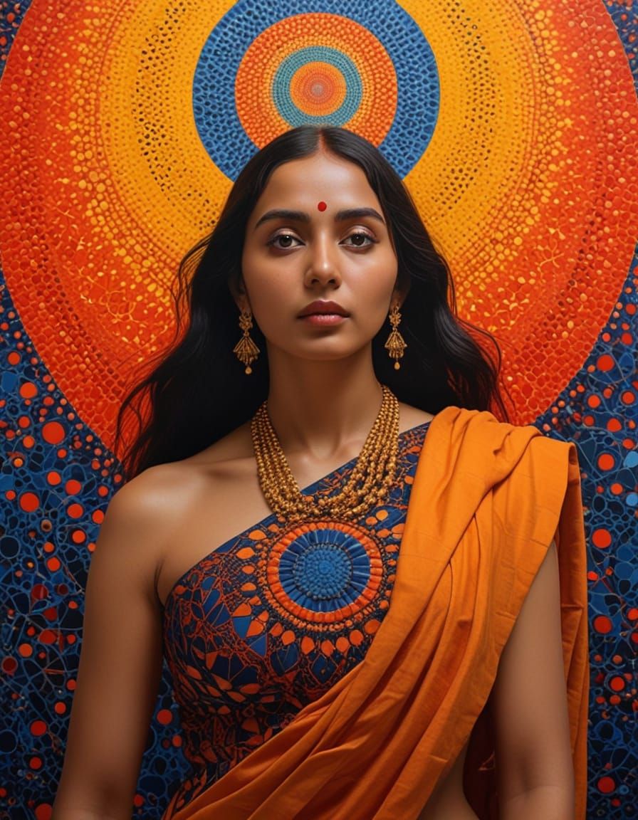 Mesmerizing fusion of geometry and ethereal grace