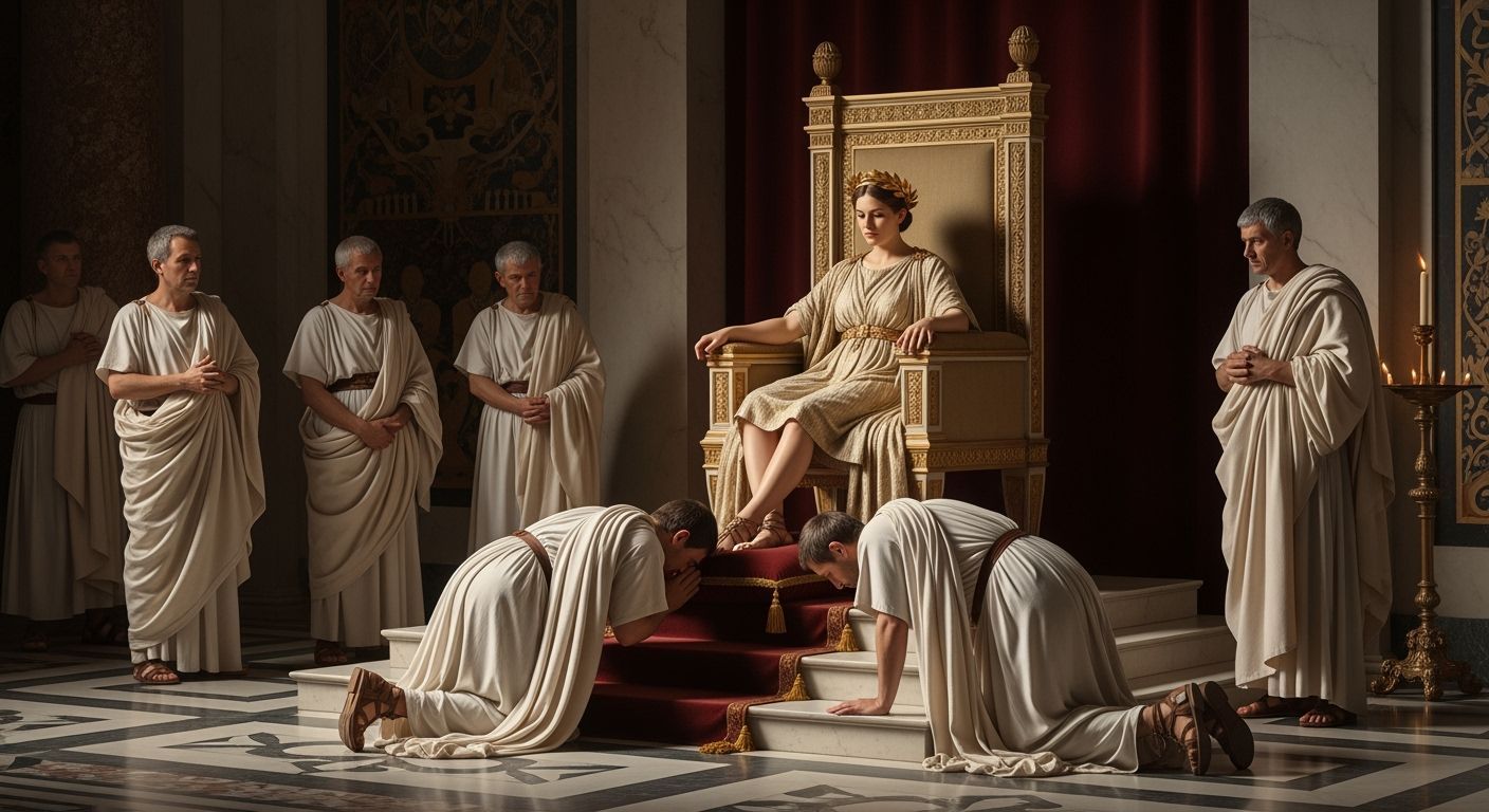 Empress Messalina in Ancient Rome Palace