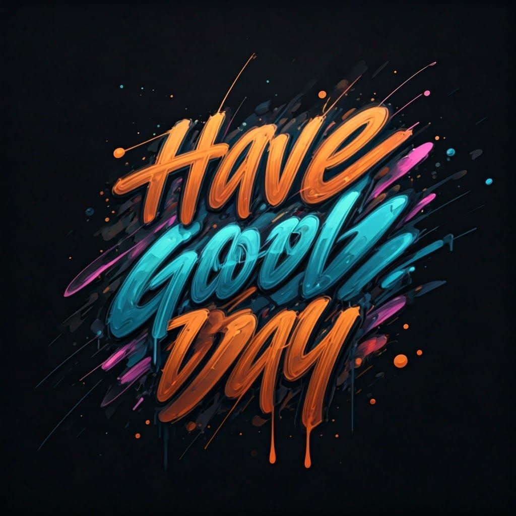 Colorful Graffiti Street Art in Splash Style