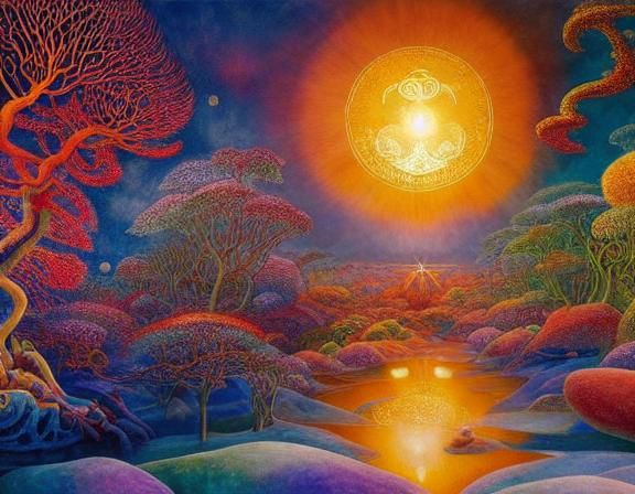 Newborn's First Light: A Fairytale in Vivid Colors