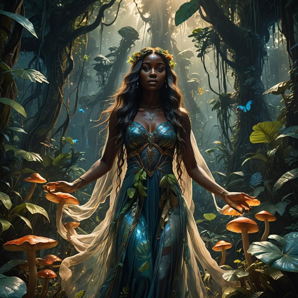 Brazilian Jungle Ghost in Greg Rutkowski Style