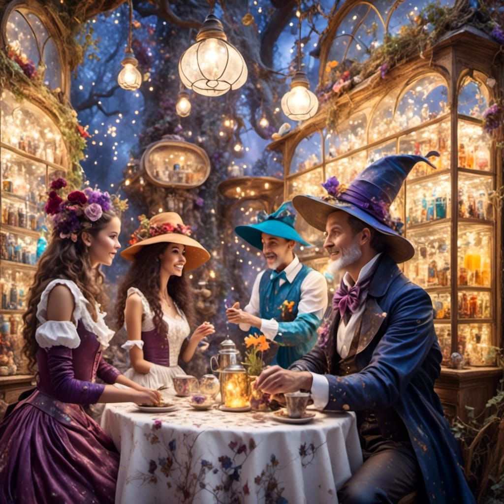 Wizards Hang Out at a Soda Shop