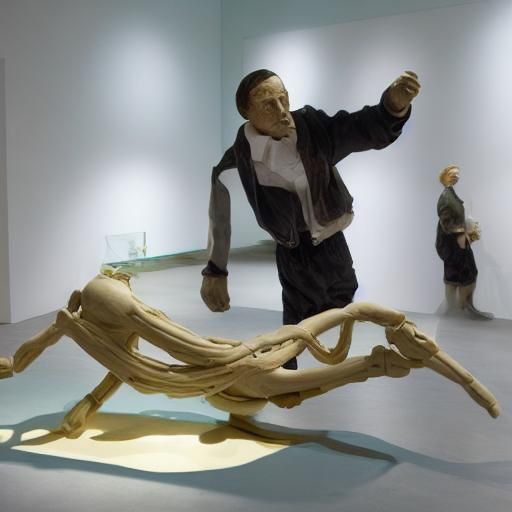 Porcelain and Chewing Gum Machine Sculptures