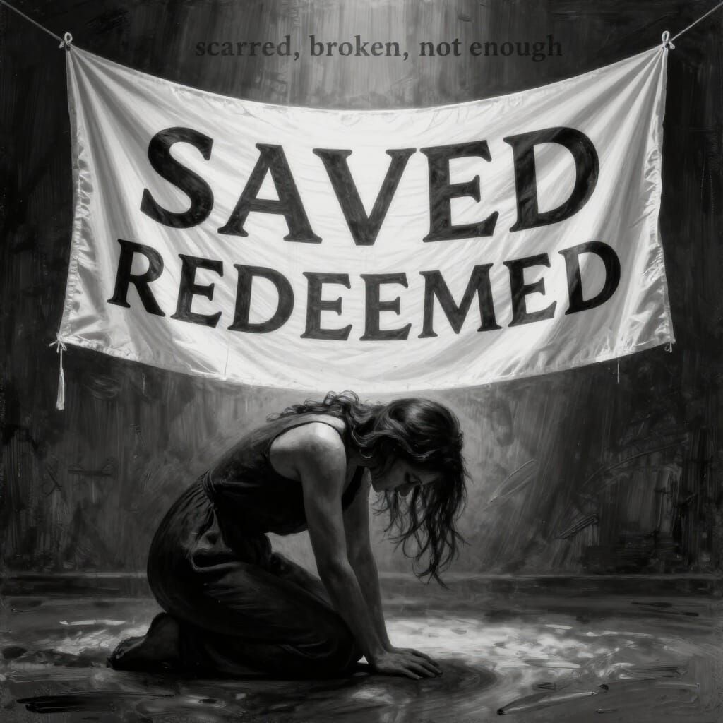 Woman's Redemption Depicted in Chiaroscuro Style