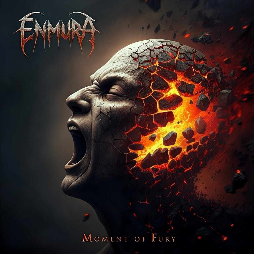 Surreal Human Face in Torment, Cinematic Digital Painting