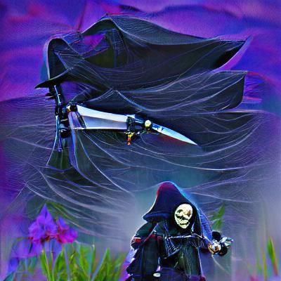 AI Interpretation of a Grim Reaper