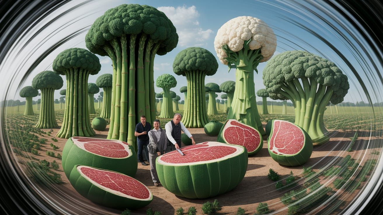 Giant Vegetable Orchard with Hidden Wagyu Beef