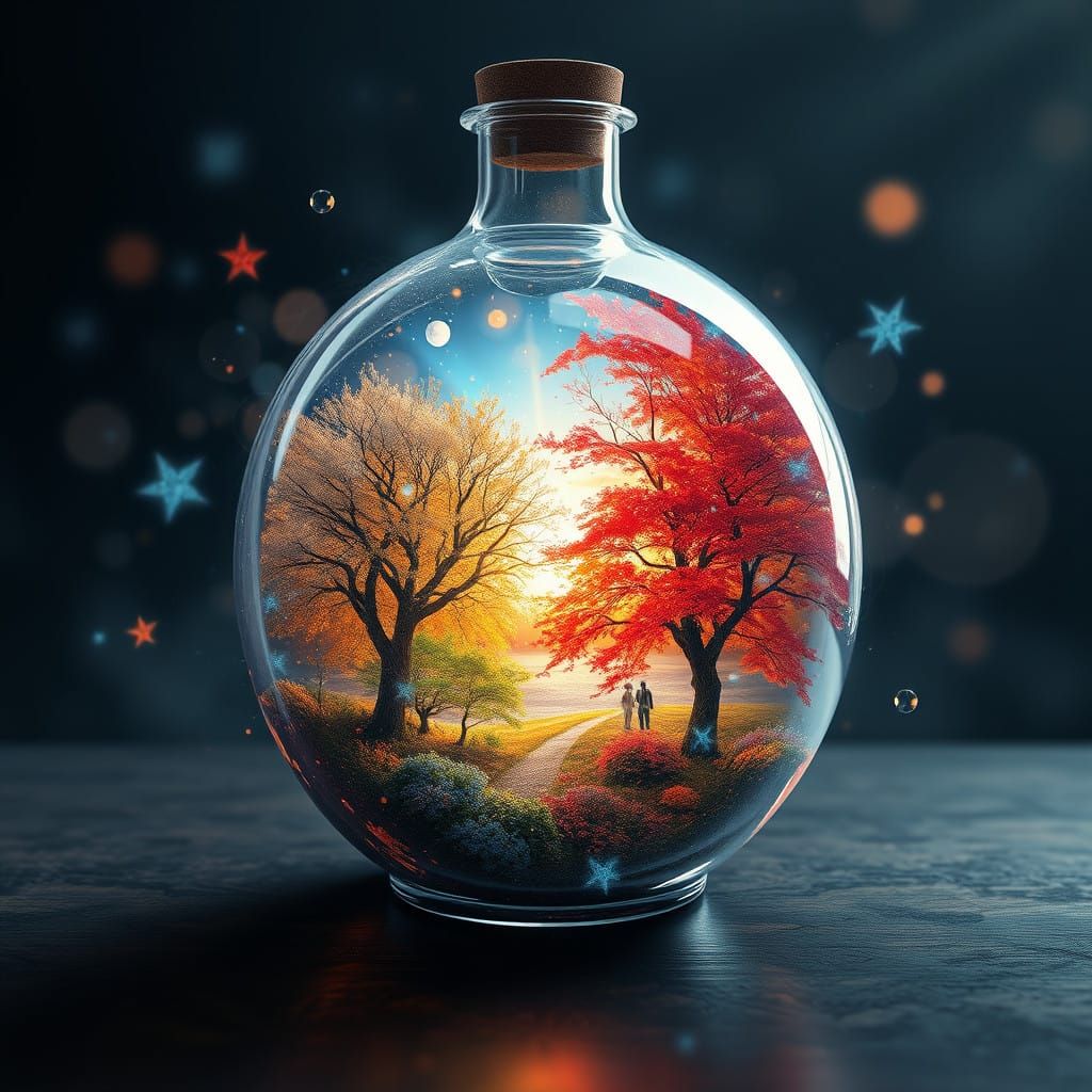 Mystical Seasons in Etherscope Glass
