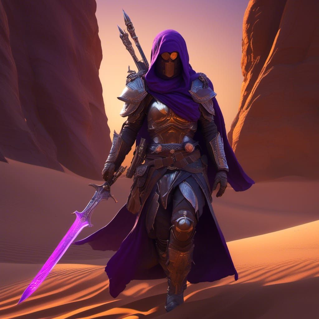 Desert Assassin: Dark Fantasy Concept Art