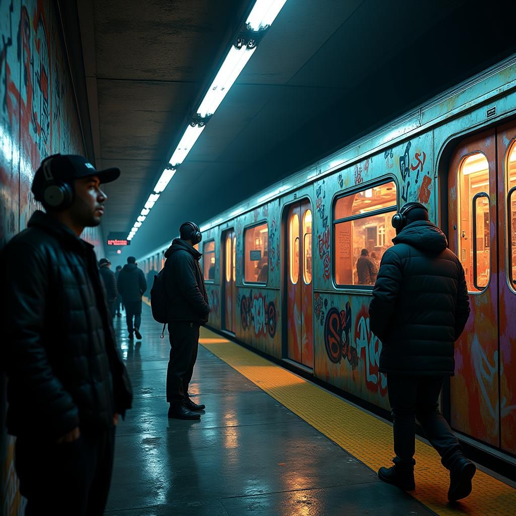 Subway Graffiti Art Inspired by Underground Beats