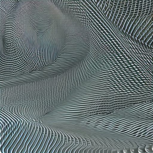 Abstract Dots Vortex Fractal in 3D Shading