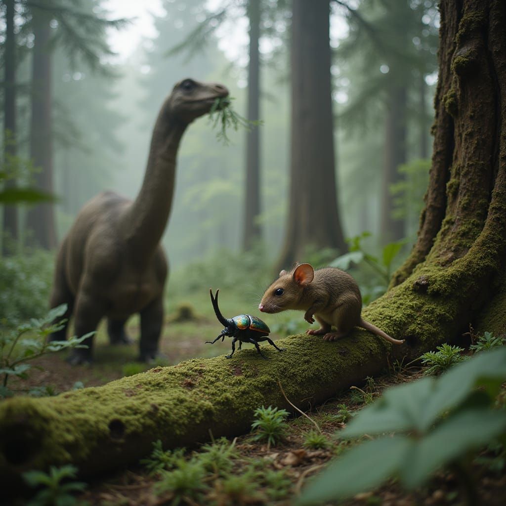 Possum and Beetle in Redwood Forest Film Still