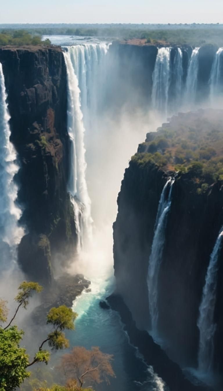 Victoria Falls, Zimbabwe: Hyperdetailed Travel Photography