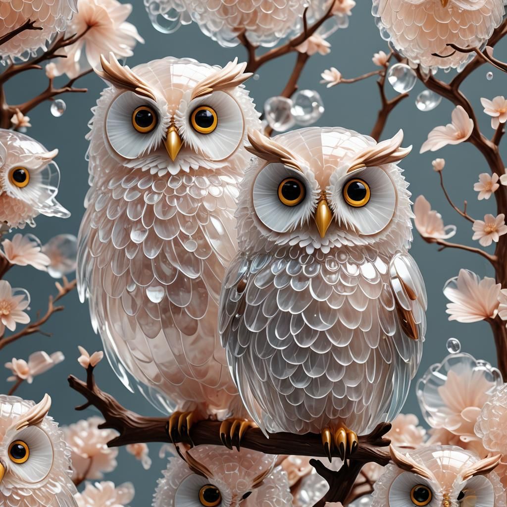 Sweet Jelly 3D Owl Close-up