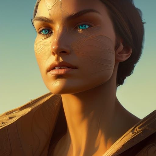 Hyperdetailed Portrait with Dynamic Lighting