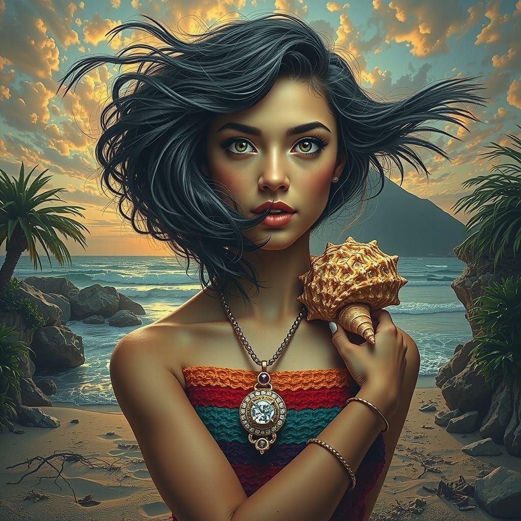 Sphinxstone Beach Masterpiece: Realistic 3D Art