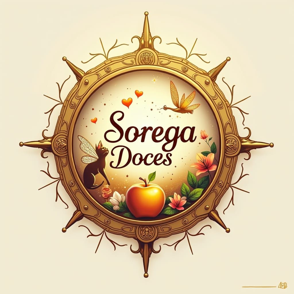 Enchanting Logo Design for Sorega Doces with Fairy