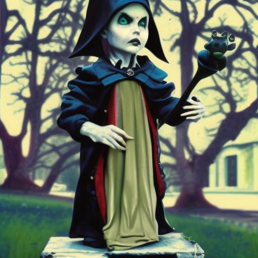 Evil demonic lawn gnome