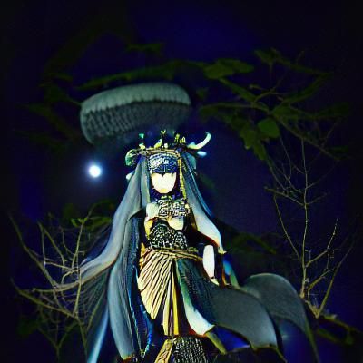 Ancient Night Goddess of Mystery and Shadow