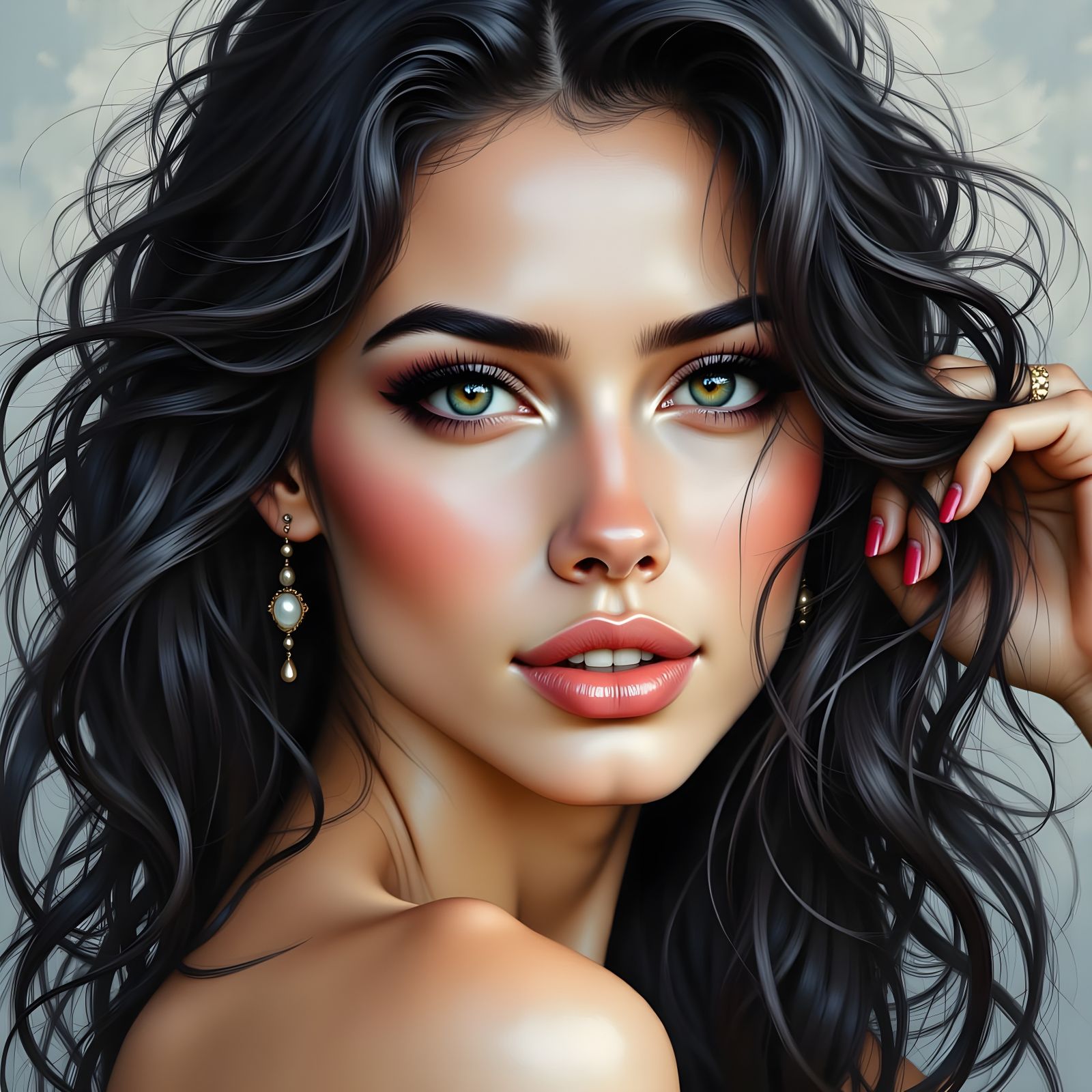 Glamorous Pin-Up Model