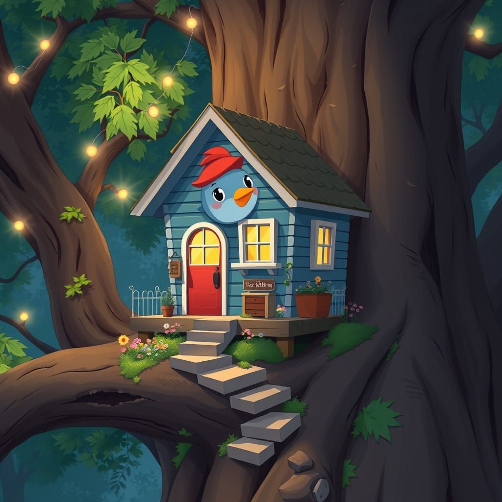 Anime Robin's Proudly Built Birdhouse With Patio