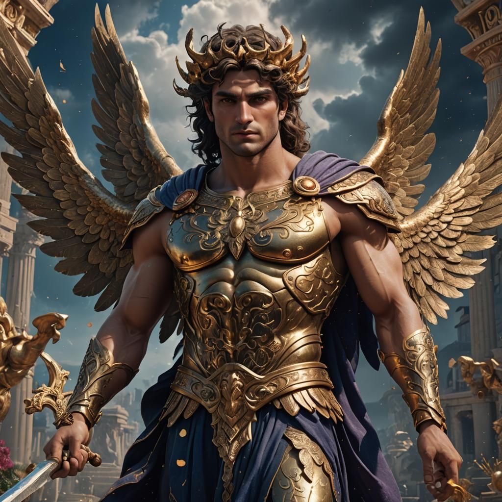 Eros: Greek God of Love, Digital Art