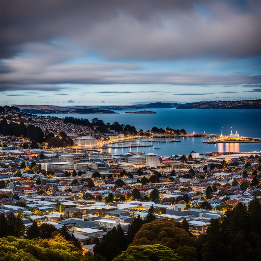 Dunedin Cityscape: Natural Lighting, Professional Photograph...