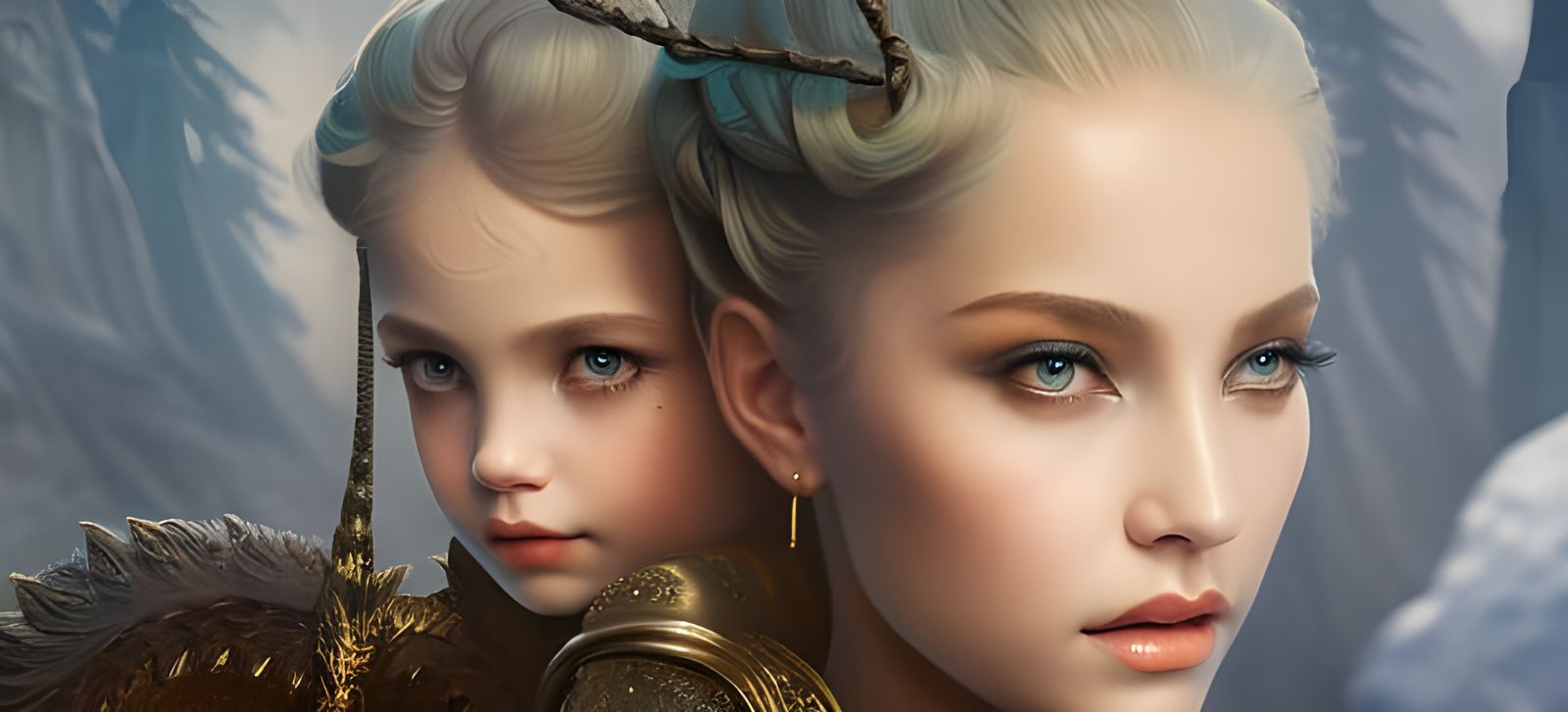 Mom and Bizz Out for a Hike