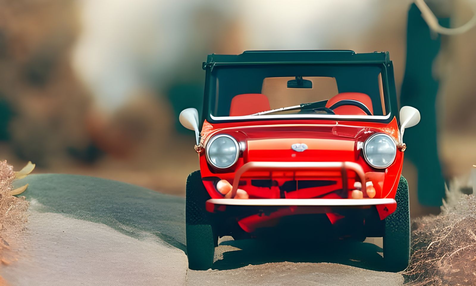 The First Red Mini Moke (1966)