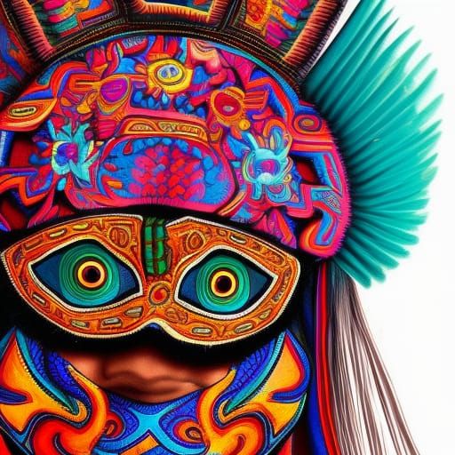 Guatemalan traditional folcklore bird and customes