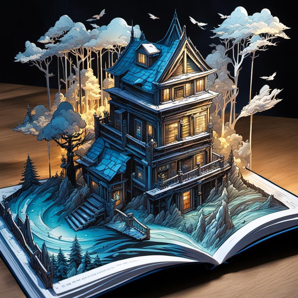 Comic Book Art Pop-Up Books