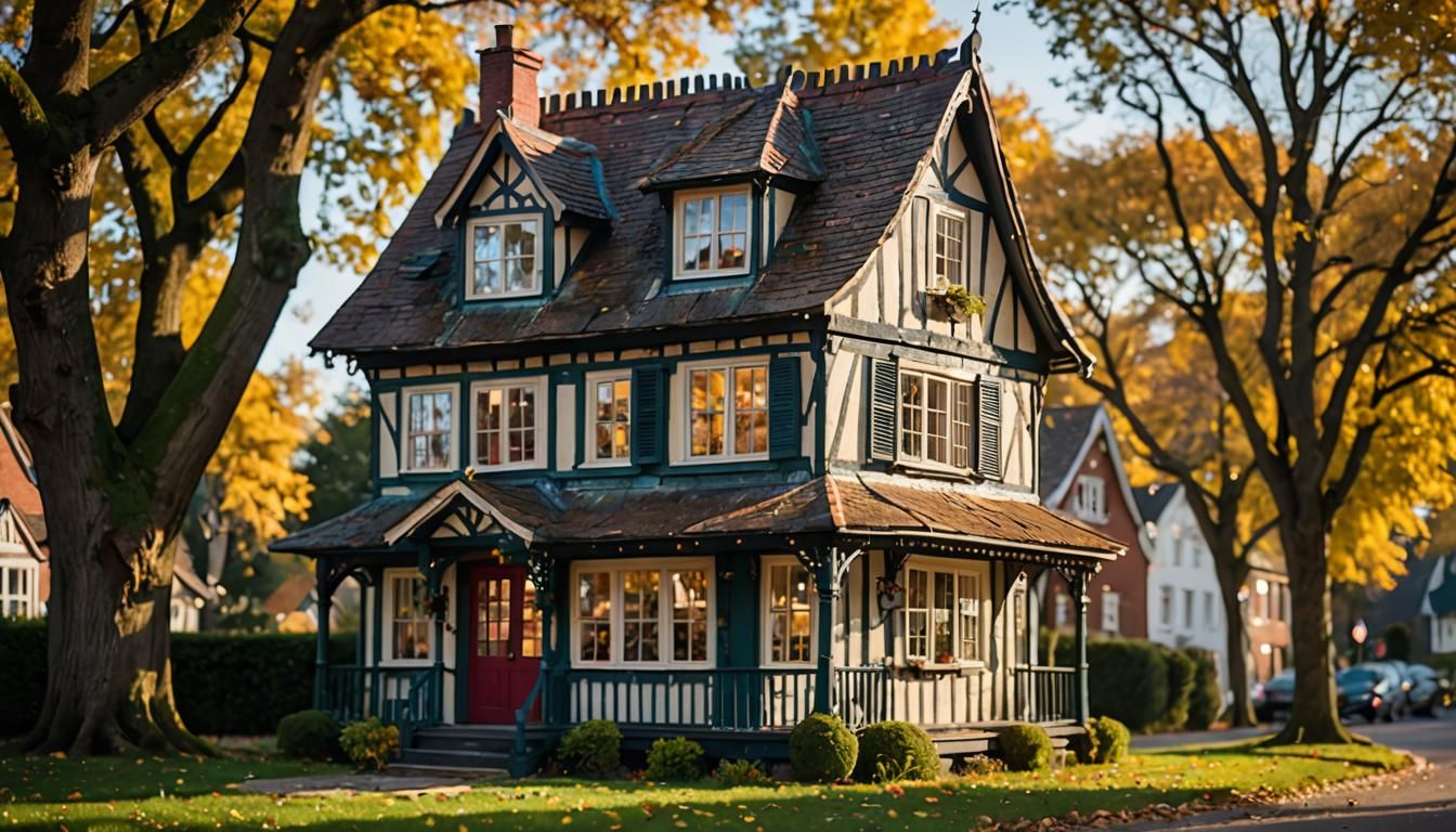Crooked House in Natural Light Photography