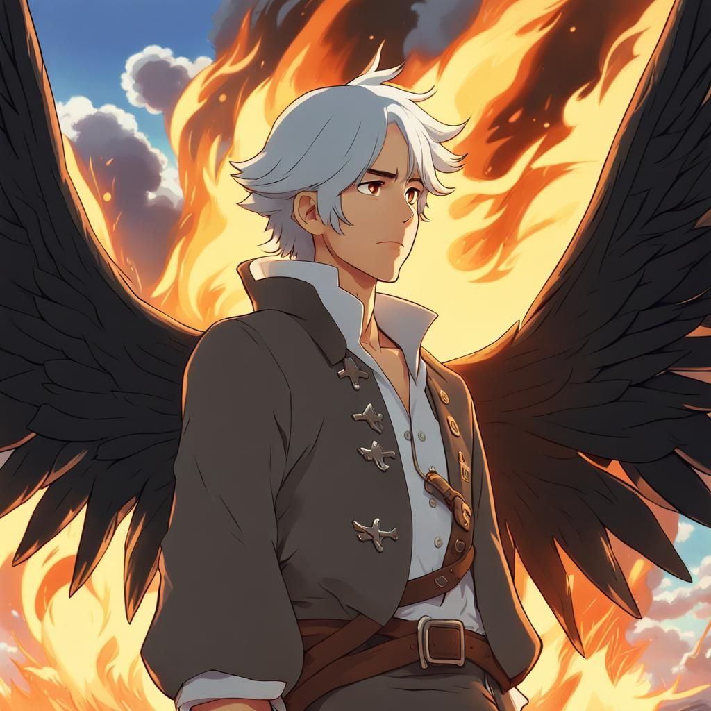 Fiery Winged Pirate: Anime Key Visual
