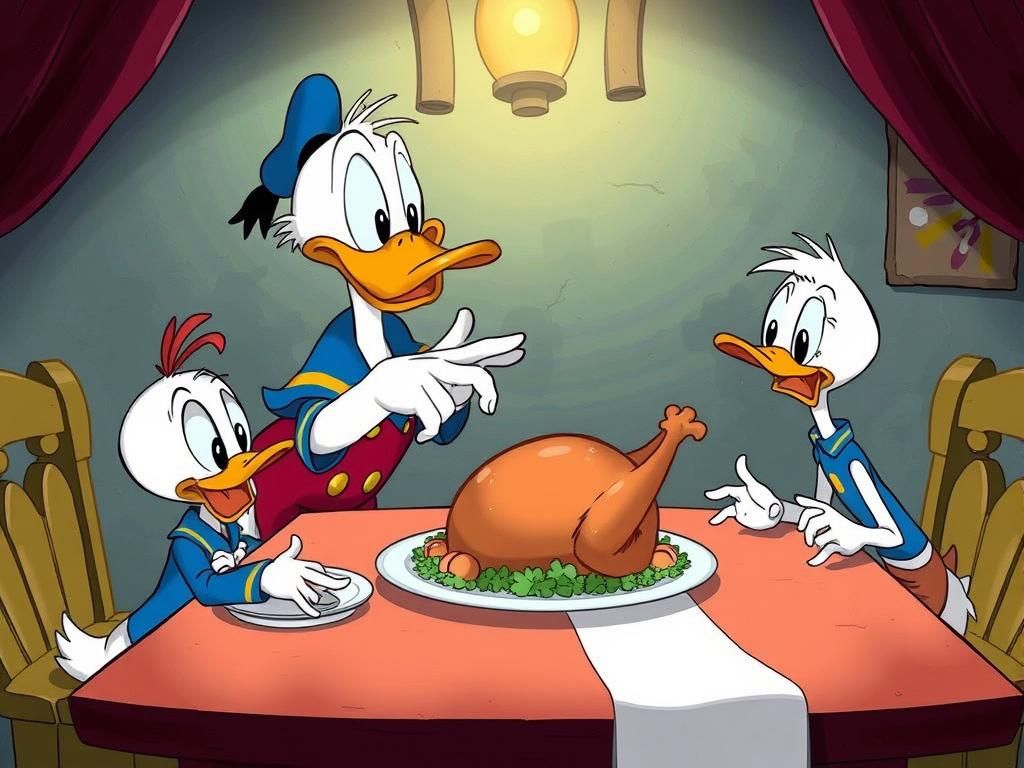 Donald Duck's Shocking Dinner: A Disney Animation