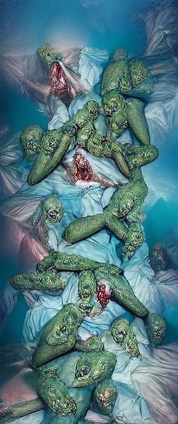 Zombie Mutant in High Contrast Photography Style