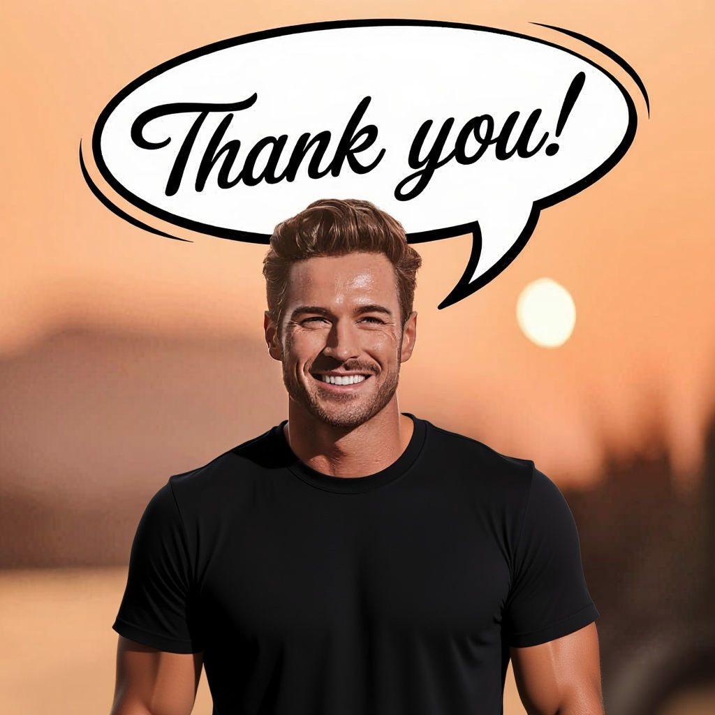 Confident Gentleman Embracing Sunset