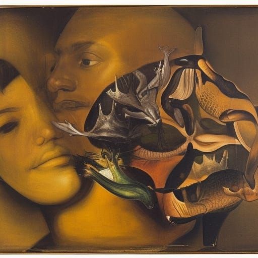 Still Life in Cubist Baroque Style